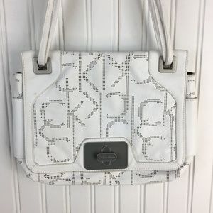 Calvin Klein Purse Perforated Logo Print Shoulder